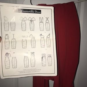 Red Convertible Dress